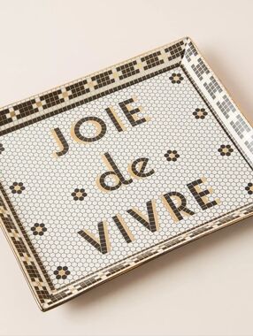 Joie de Vivre Tile Bistro Tray